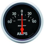 Autometer 2-5/8in Electric 60-0-60 Amps Ammeter