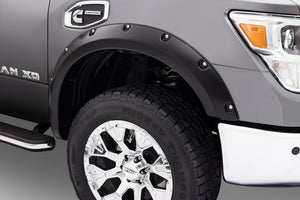 Bushwacker 04-15 Nissan Titan Pocket Style Flares 2pc - Black