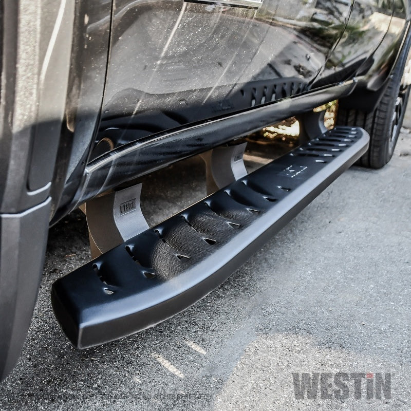 Westin 2019 Chevrolet Silverado/Sierra 1500 Crew Cab Thrasher Running Boards - Textured Black