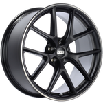 BBS CI-R 20x9.5 5x120 ET40 Satin Black Polished Rim Protector Wheel -82mm PFS/Clip Required