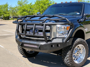 Road Armor 11-16 Ford F-250 Stealth Front Bumper w/Intimidator Guard - Tex Blk