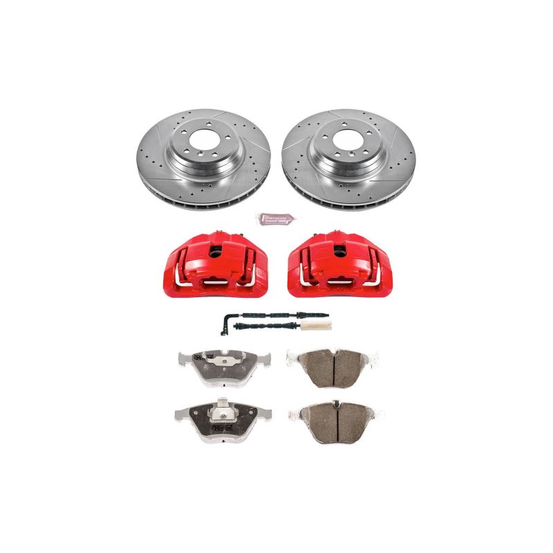 Power Stop 07-09 BMW 335i Front Z26 Street Kit w/Cals