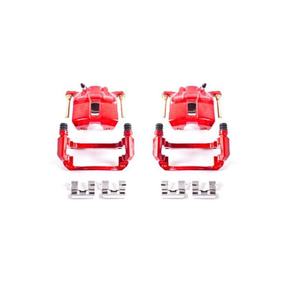 Power Stop 03-07 Honda Accord Front Red Calipers w/Brackets - Pair