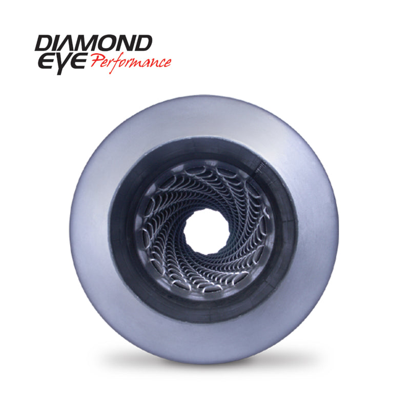 Diamond Eye Muffler 4inX26in 20in BODY LOUVERED AL