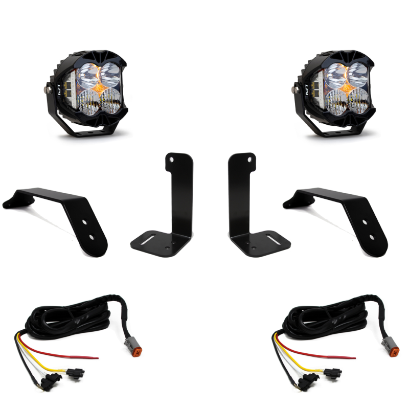 Baja Designs 2018+ Jeep JL/JT Dual LP4 Auxiliary Light Kit w/Upfitter