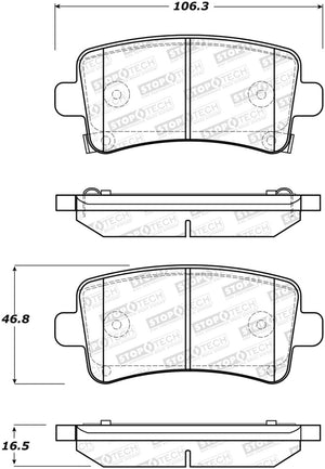 StopTech Street Brake Pads - Front