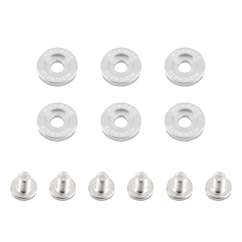 Mishimoto Small Fender Washer Kit (6pcs) - Silver