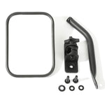 Rugged Ridge 97-18 Jeep Wrangler Textured Black Rectangluar Quick Release Mirror