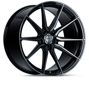 Vossen HF-3 20x10.5 / 5x114.3 / ET45 / Deep Face / 73.1 - Double Tinted - Gloss Black Wheel