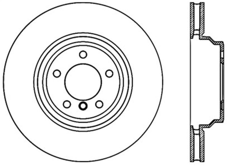 StopTech 07-12 BMW 335i Front Left Cryo Slotted Sport Brake Rotor