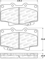 StopTech 90-92 Toyota Land Cruiser Sport Performance Front Brake Pads