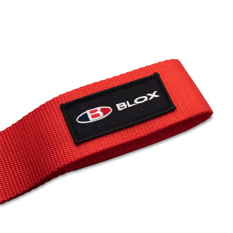 BLOX Racing Universal Tow Strap With BLOX Logo - Red