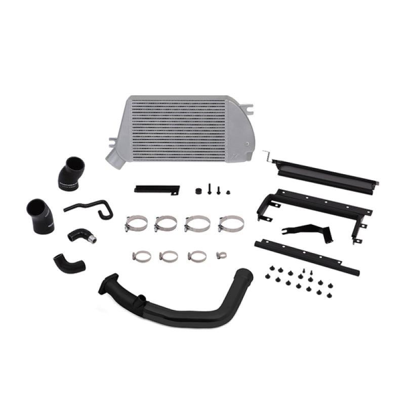 Mishimoto 2015 Subaru WRX Top-Mount Intercooler Kit - Polished Cooler & Black Pipes