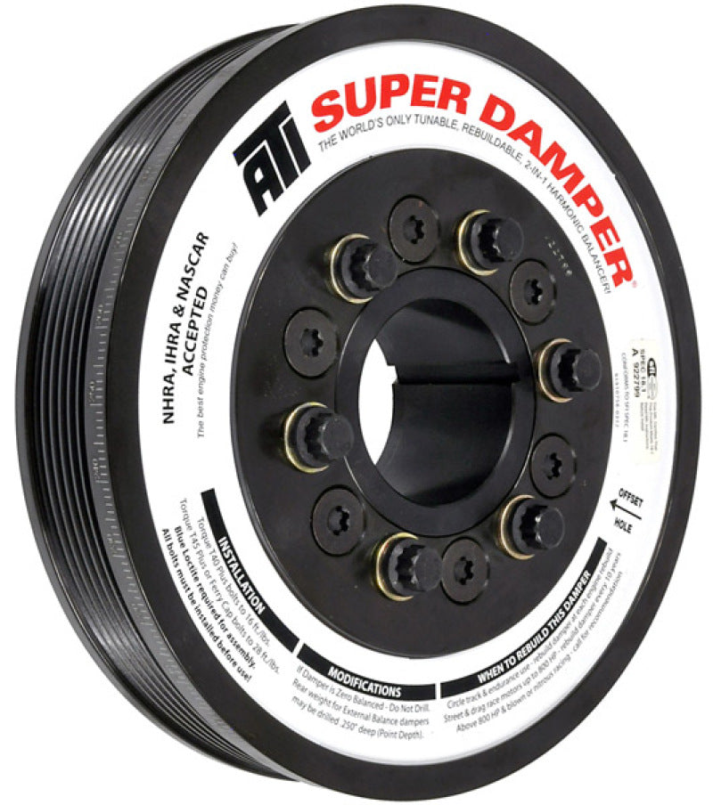 ATI Damper - 7.425in - Steel - 6 Grv - Duramax - 01-15 - Neutral Balance - 3 Ring - Heavy Inertia