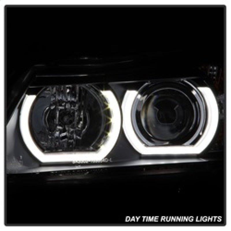 Spyder BMW E90 3-Series 06-08 4DR Headlights - Halogen Model Only - Black PRO-YD-BMWE9005V2-AM-BK