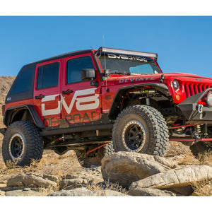 DV8 Offroad 07-18 Jeep Wrangler JK Front & Rear Flat Tube Fenders