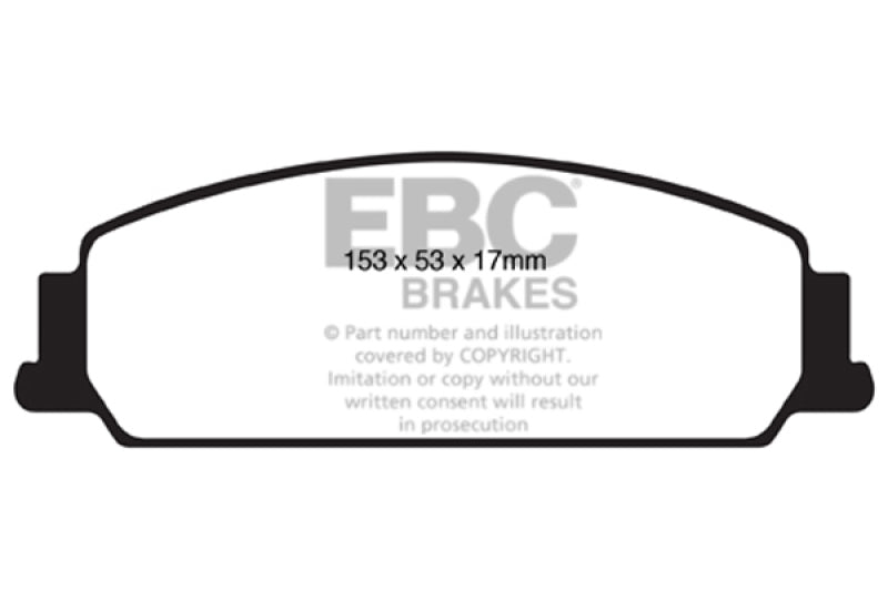 EBC 08-10 Pontiac G8 3.6 Bluestuff Front Brake Pads