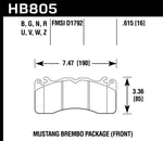 Hawk 2020 Ford Mustang 5.0L Bullitt Front ER-1 Brake Pads