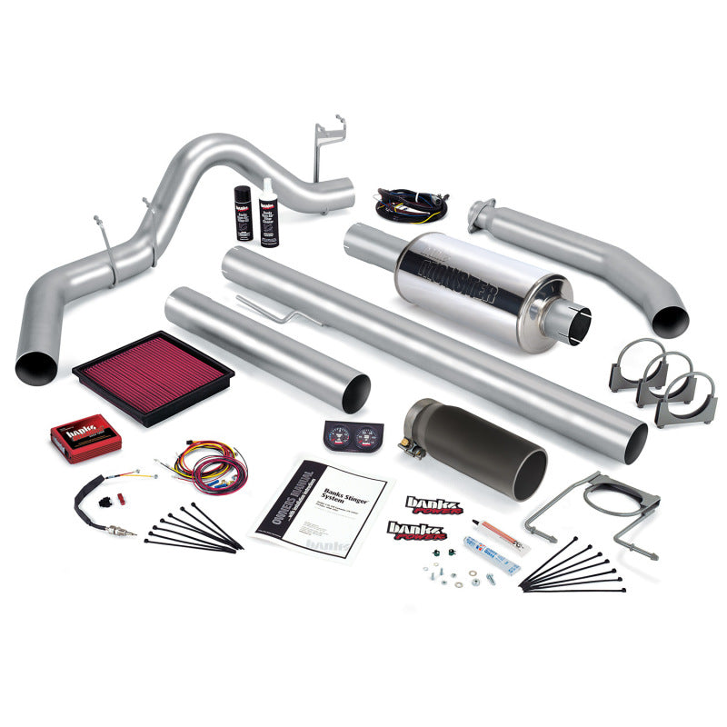 Banks Power 02 Dodge 5.9L 235Hp Std Cab Stinger System - SS Single Exhaust w/ Black Tip