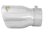 aFe MACH Force-Xp 2.5in Inlet x 3-1/2in Outlet x 6in Length 2.5in 304 Stainless Steel Exhaust Tip