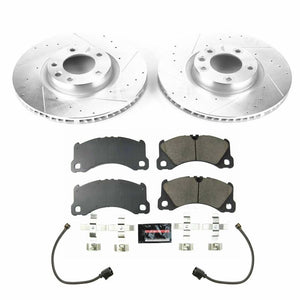 Power Stop 13-18 Porsche Cayenne Front Z23 Evolution Sport Brake Kit