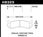 Hawk Chevy / GMC Truck / Hummer LTS Street Rear Brake Pads