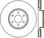 StopTech Sport Slotted (CRYO) 05-18 Nissan Frontier Front Left Slotted Rotor