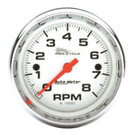 Autometer Pro-Cycle Gauge Tach 2 5/8in 8K Rpm 2&4 Cylinder White