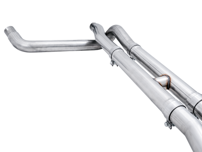 AWE Tuning 4th Gen GM 1500 6.2L 0FG Cat-Back Split Rear Exit (w/ Bumper Cutouts) - Quad Chrome Tips