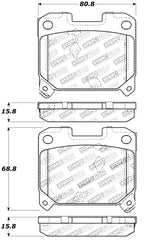 StopTech Performance 5/93-98 Toyota Supra Turbo Rear Brake Pads
