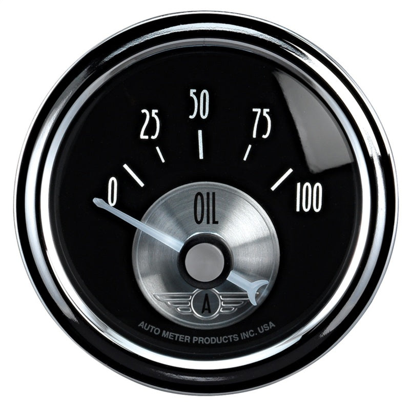 Autometer Prestige Series 52mm 0-100 PSI Short Sweep Electronic Oil Pressure Gauge