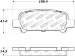 StopTech Street Touring 05-09 Subaru Legacy Rear Brake Pads