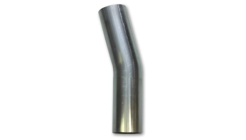 Vibrant 3.5in OD T304 SS 15 Deg Mandrel Bend 5in Leg Length (5.5in Centerline Radius)