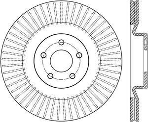 StopTech Sport Slotted 16-18 Ford Focus RS Front Left CRYO Rotor