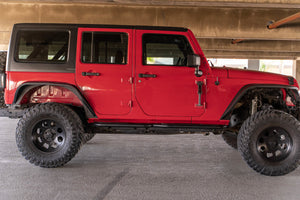 DV8 Offroad 07-18 Jeep Wrangler JK (4 Door Only) OE Plus Side Steps