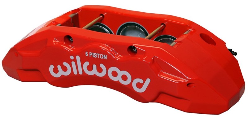 Wilwood Caliper-TX6R- L/H - Red 1.75/1.62/1.62in Pistons 1.38in Disc