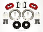 Wilwood Narrow Superlite 4R Front Hat Kit 12.88in Red 2007-Up Jeep Wrangler