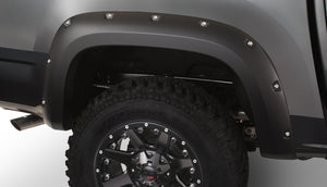 Bushwacker 15-18 GMC Canyon (Excl. ZR2) Fleetside Pocket Style Flares 2pc 74.0in Bed - Black