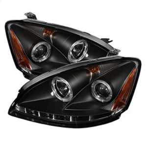 Spyder Nissan Altima 02-04 Projector Headlights Halogen Model- LED Halo LED Blk PRO-YD-NA02-HL-BK