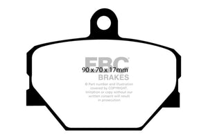 EBC 08+ Smart Fortwo 1.0 Ultimax2 Front Brake Pads