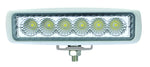 Hella Value Fit Mini Flush Mount 7.7in - 18W White Housing Flood Beam LED Light Bar