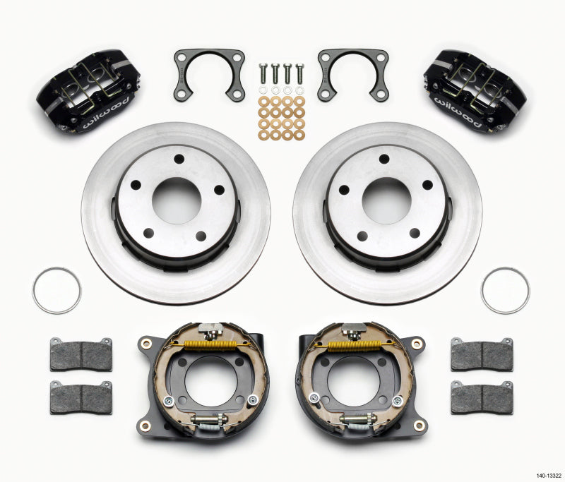 Wilwood Dynapro Lug Mount P/S Park Brake Kit Big Ford 2.36in Off Bronco 5 x 5.50