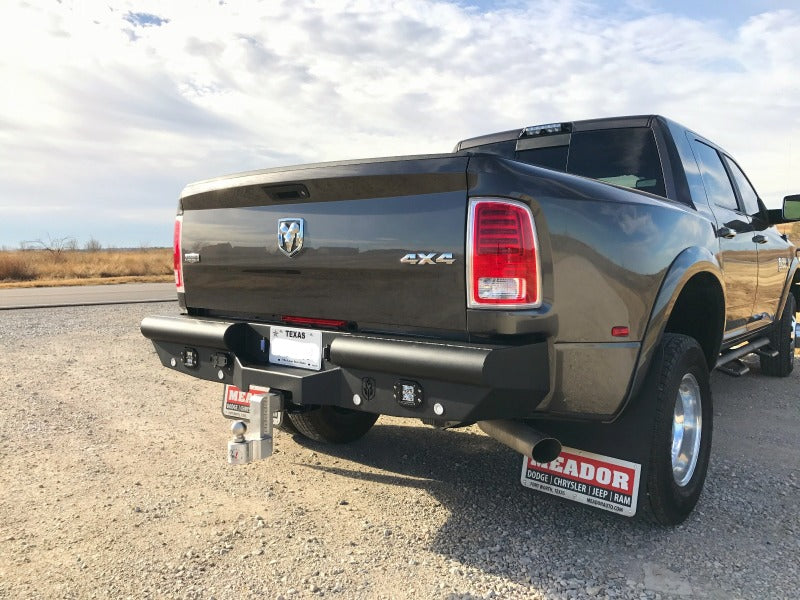 Road Armor 10-18 Dodge 2500 Vaquero Rear Non-Winch Bumper - Tex Blk