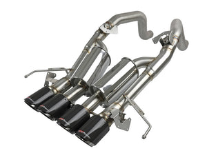 aFe MACH Force-Xp Axle-Back Exhaust System w/ Carbon Fiber Tips Chevrolet Corvette (C7) 14-19 6.2L