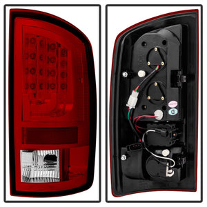 Spyder Dodge Ram 07-08 1500 Version 2 LED Tail Lights - Red Clear ALT-YD-DRAM06V2-LED-RC