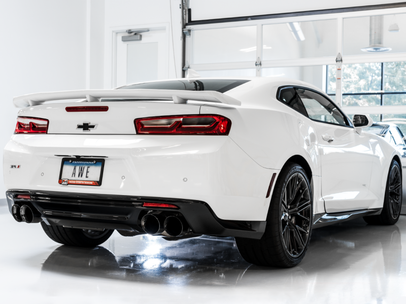 AWE Tuning 16-19 Chevrolet Camaro SS Axle-Back Exhaust - Touring Edition (Quad Diamond Black Tips)