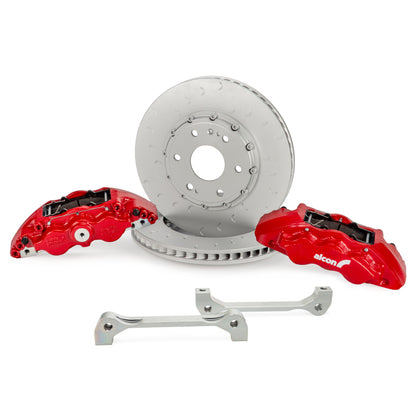 Alcon 19+ Silverado/Sierra 20+ Suburban/Tahoe/Yukon 355x33mm 6-Piston Caliper FRT Brake Kit - Red