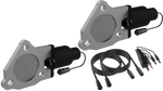 QTP 3in Bolt-On QTEC Dual Electric Cutout Valves - Pair