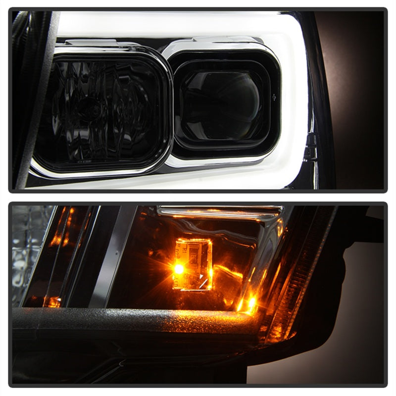 Spyder 07-14 Chevy Suburban/1500/2500/Tahoe V2 Projector Headlights Chrome PRO-YD-CSUB07V2-DRL-C