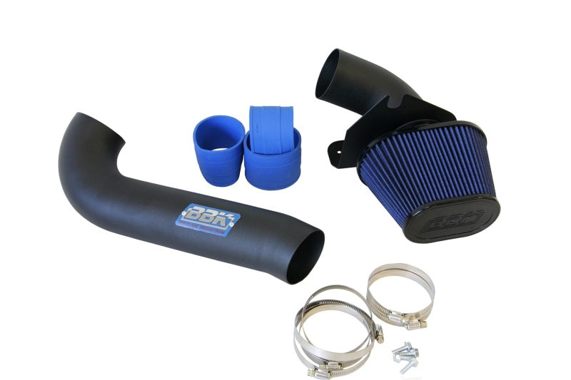 BBK 86-93 Mustang 5.0 Cold Air Intake Kit - Fenderwell Style - Blackout Finish